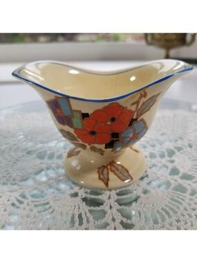Royal Winton Sugar Bowl Dish Grimwades Stoke on Trent Floral Oval Dish Vintage